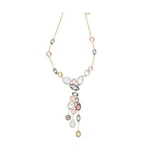 ARTINI Gold-Tone Y-Drop Crystal Necklace | Statement Jewelry